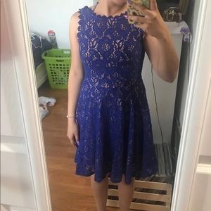 Bright royal blue dress